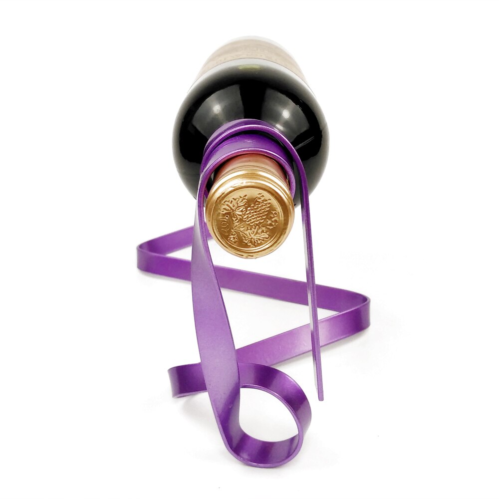 Magiczne zawieszenie żelazny łańcuch stojaki na wino jedna butelka stojaki na wino stojak uchwyt kuchnia jadalnia piwnica dekoracje barowe