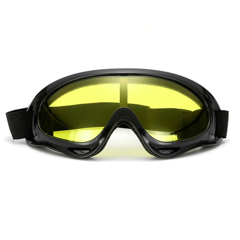 Motorcycle Glasses Anti Glare Motocross Sunglasses Sports Ski Goggles Windproof Dustproof UV Protective Gears Moto Accessories: Yellow