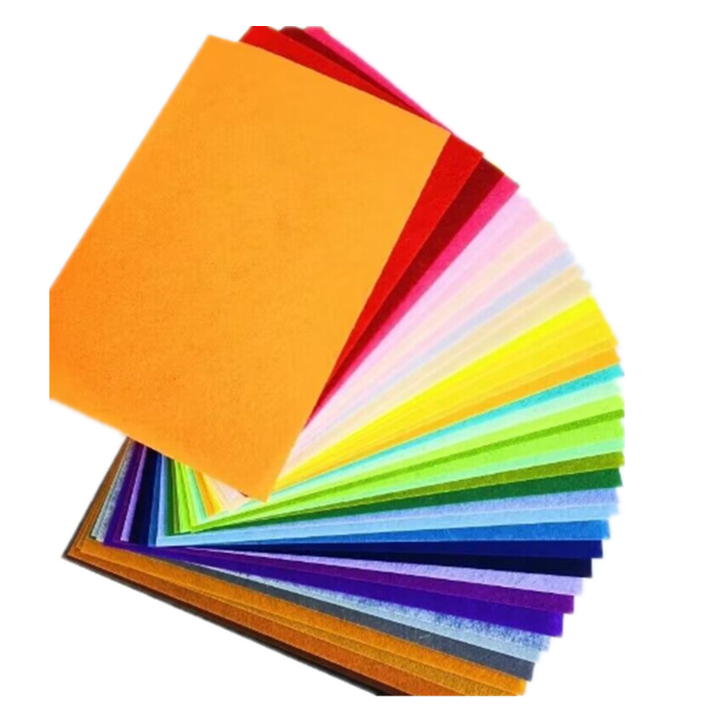 Hoja de tela de fieltro suave, 30x20cm, 40 Uds., tamaño A4, tela no tejida, Material acolchado de costura, tela para manualidad de costura de retazos, muñeca