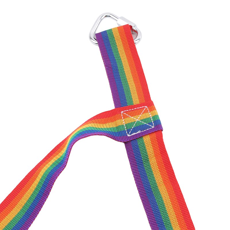 Outdoor Rainbow Ribbon Network Physical Training Climbing Net Children's Athletics Climbing Net For Daily Sports Entertainment