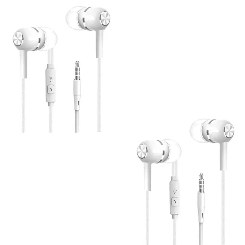 1/2/3/4 Stück Universal 3,5 mm kabelgebundene Kopfhörer Sport-Ohrhörer mit Bass-Telefon-Kopfhörer Stereo-Headset mit Mikrofon-Lautstärkeregler: Dunkelgrau