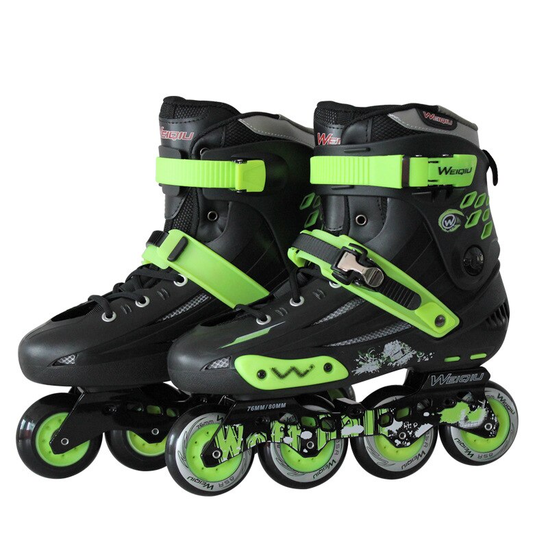 Rolschaatsen Volwassen Rolschaatsen Inline Rolschaatsen Volwassen Mannen En Vrouwen Professionele Platte Schaatsen Skate Schoenen: Black / 44