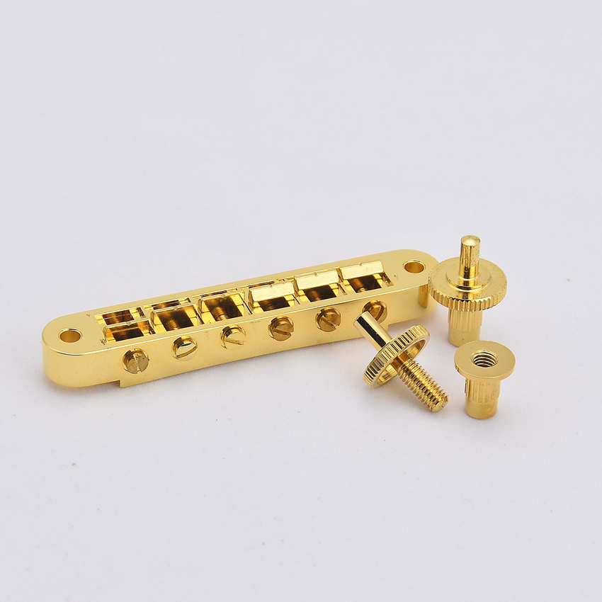 1 Set Zwart/Gold Tune-O-Matic Elektrische Gitaar Brug En Staartstuk Voor Lp Sg 6 String gitaren Elektrische Gitaren: Bordeaux
