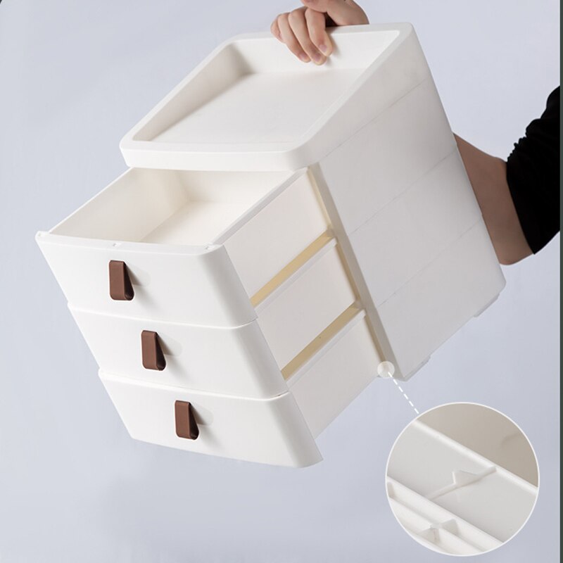 1Pc Multi-layer Plastic Drawer Storage Box Dust-proof Desktop Cosmetics Container Sundries Organizer