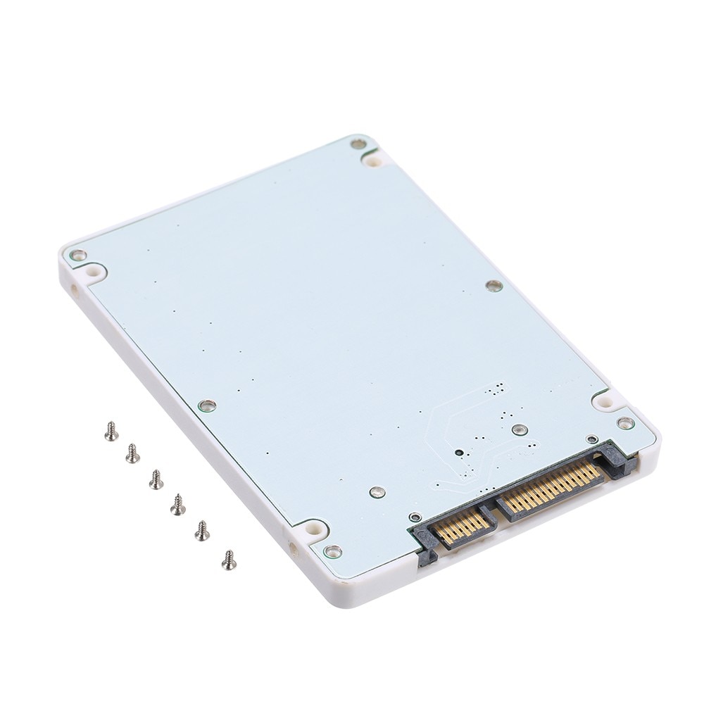 1.8 Inch Micro SATA 16 Pin to 2.5 Inch SATA 22 Pin 7+15 Adapter Card Hard Disk External Case SSD Enclosure 7mm Thickness