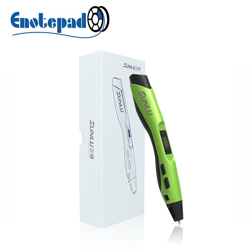 Enotepad-Galaxy SL-300A 3Dprinting Pen Ondersteuning 1.75Mm Pla/Pcl Filament Diy Tekening Potlood 1-8 digitale Geëxtrudeerd Support5V 2A: SL-300A-green