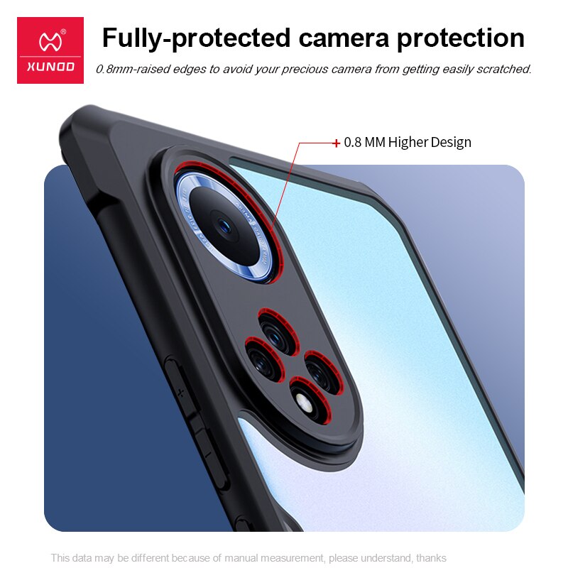 Nova9 se caso, xundd caso à prova de choque para huawei nova 9 se pro caso transparente pára-choques capa de telefone anti-risco escudo à prova de poeira