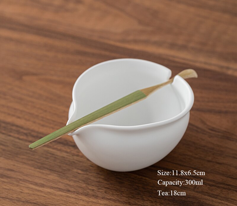 LUWU ceramic tea pitchers chahai tea infuser glass tea accessories 300ml: Style C