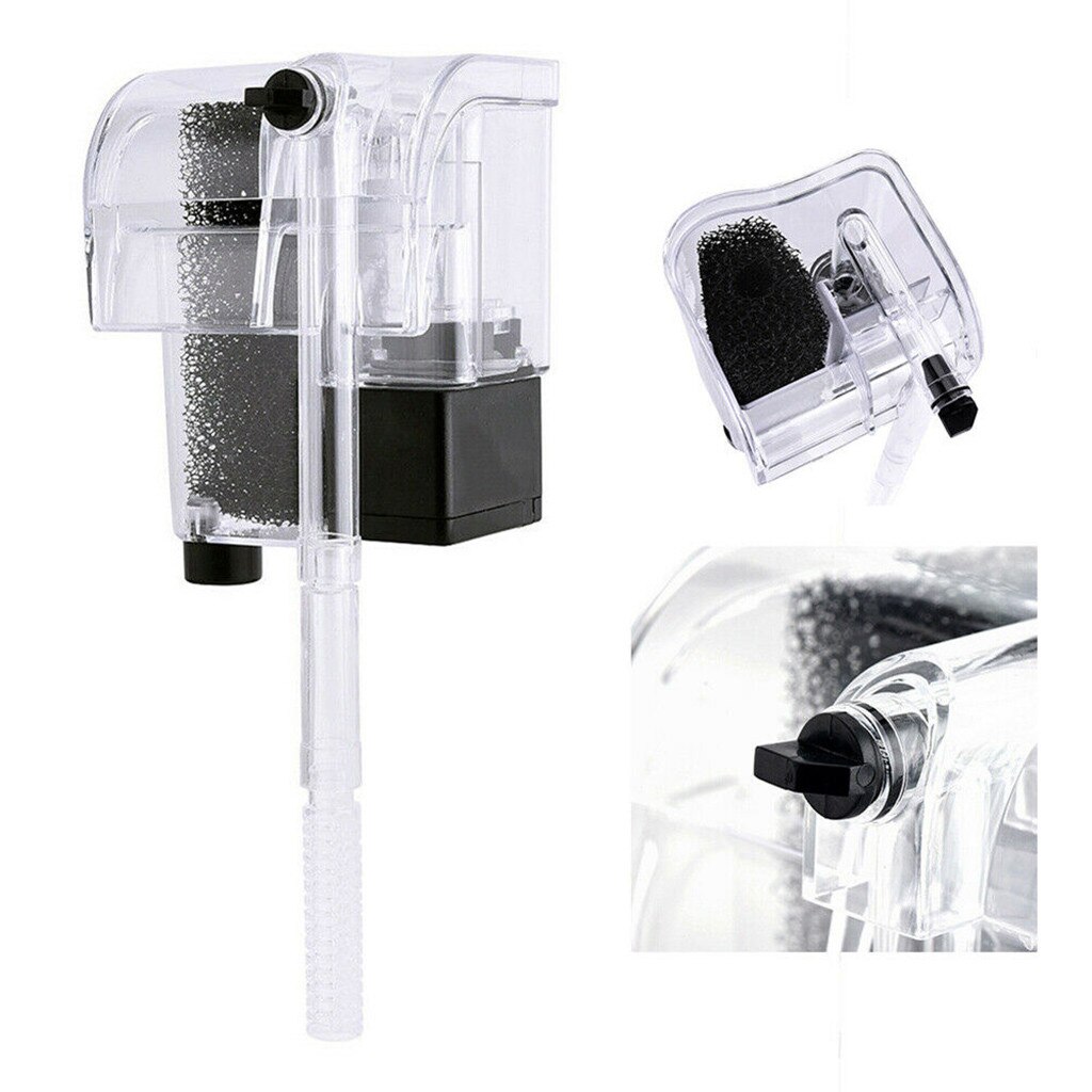 C mini Waterfall Filter Aquarium building internal filter submersible oxygen pump fish turtle aquarium water plant tank fd