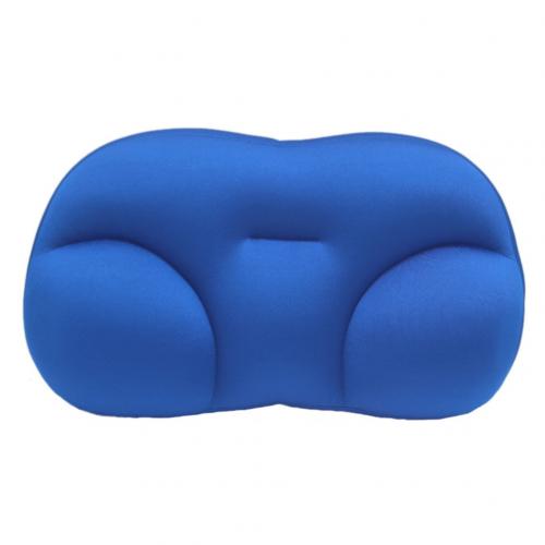50*30*10cm-ronda nube almohada multifuncional huevo almohada Color sólido Super suave almohada para el cuello de Textiles para el hogar: Azul