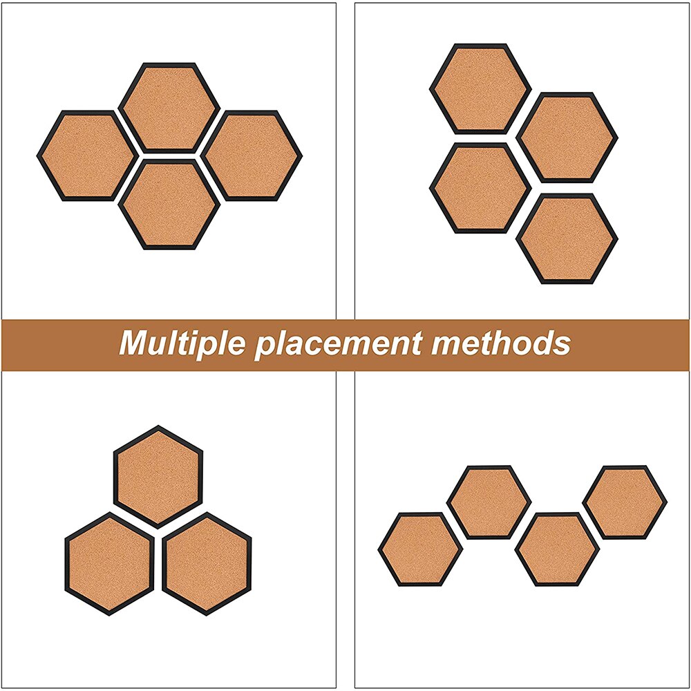Neue Stil Gleichseitiges Hexagon Kork Bord innovativ Nachricht Bord Stift Bretter Holz Rahmen Dekorative Postkarte Zauberstab Bekanntmachung Gremium