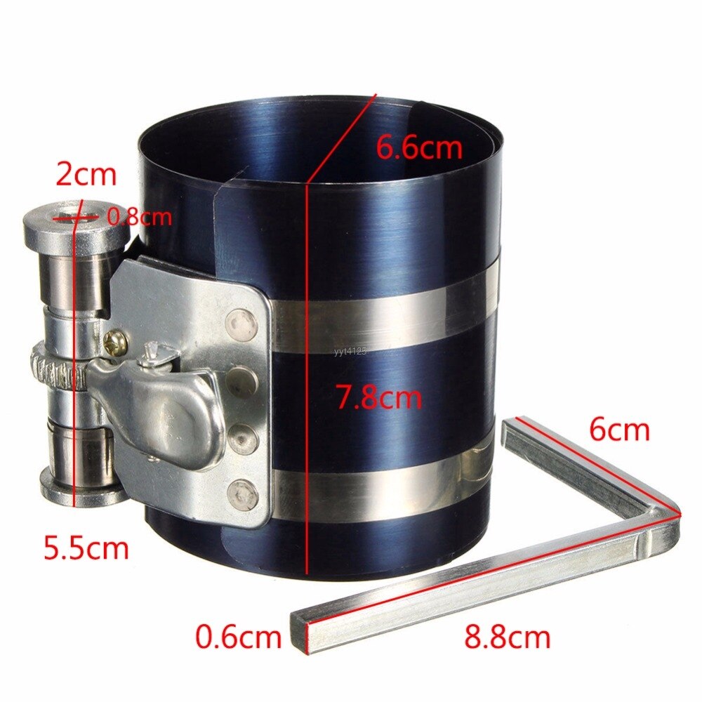 3 "Auto Motor Zuigerveer Compressor Tool Installer Band Ratel 53-125Mm