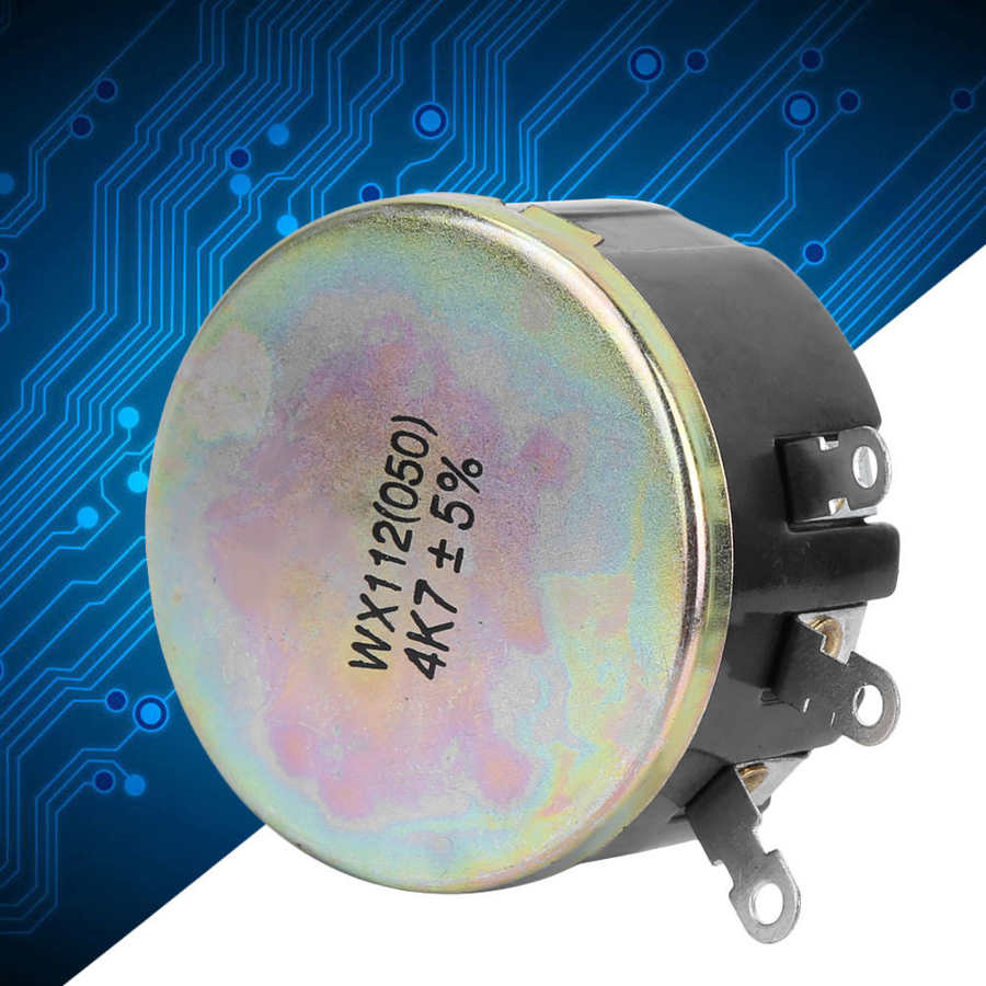Einzel Kreis Drehen Draht Potentiometer Spirale Wx112(050) 4,7 k Energie 5w