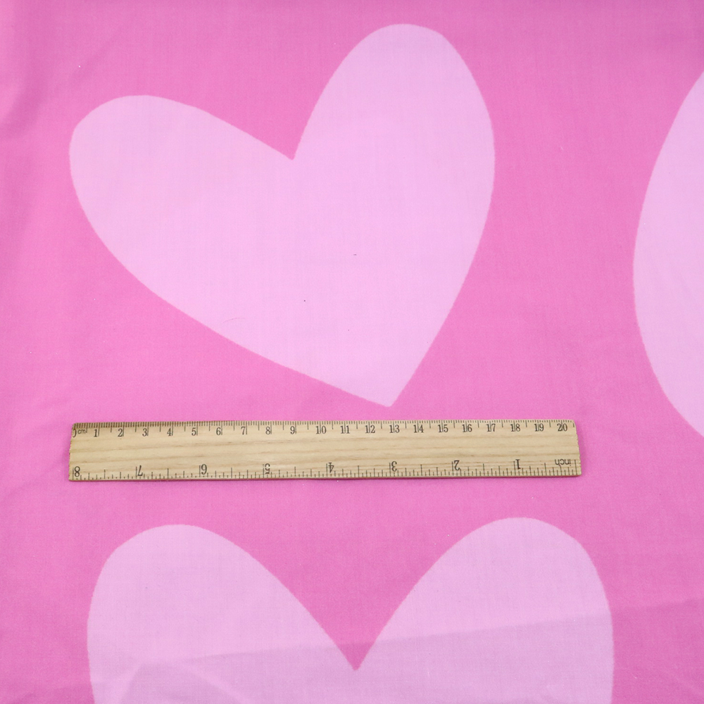 50*145cm valentinsdag elskede hjerteblomst trykt polyester bomuldsstof til syning af kjole klud, der gør diy pude ,1 yc 8679: 1060480001