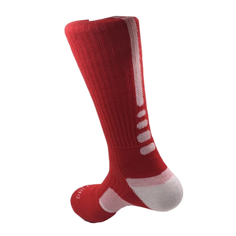 Männer Socken draussen Sport Socken Radfahren Socken Fahrrad Schuhe Für Rennrad Socken Lauf Basketball Socken EU 39-45: QYS001-169-rot