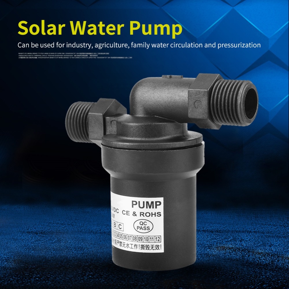 12V 10W DC Water Pump Brushless Solar Water Pump High Temperature Water Pump for Circulation Pumping