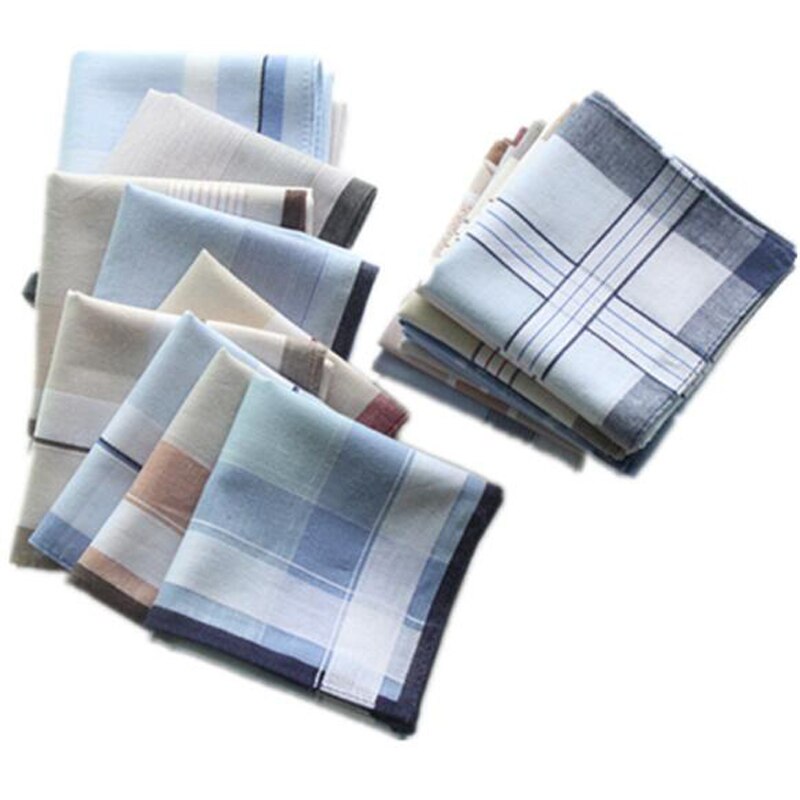 5 uds. Pañuelo de bolsillo Multicolor a cuadros para hombre pañuelo de bolsillo pañuelos 100% de algodón
