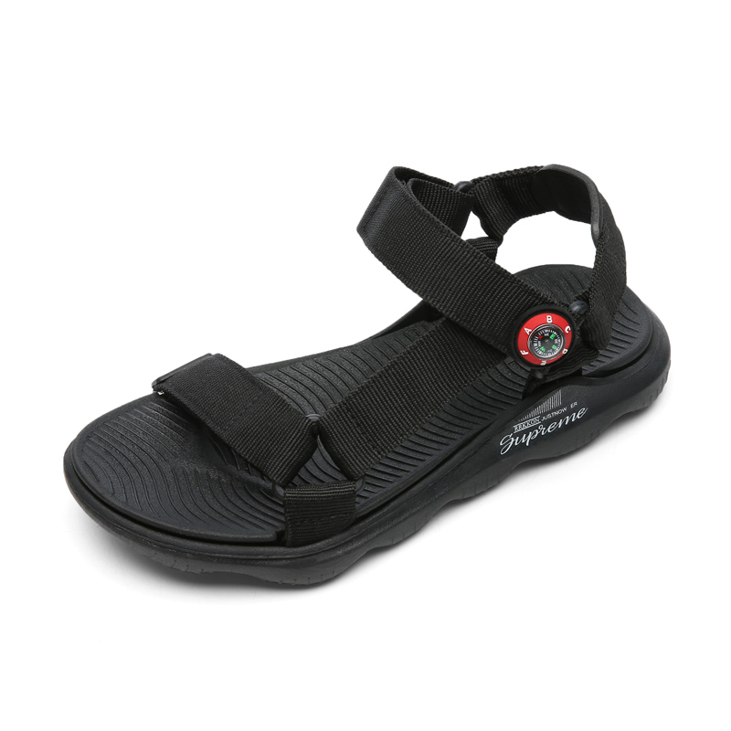 Zomer Kinderen Sandalen Mode Sneakers Jongen Meisjes Outdoor Strand Schoenen Kinderen Antislip Schoeisel Sandalen: Black / 33