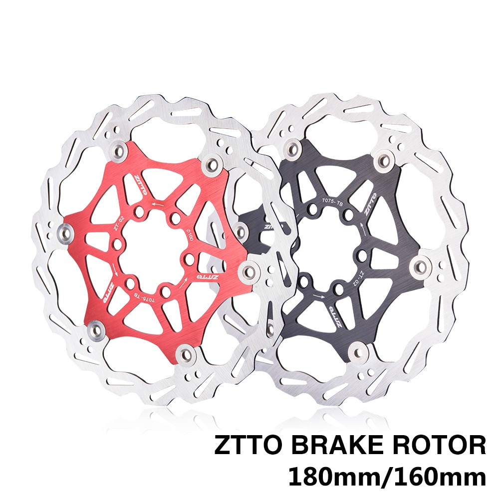 1 PC Bicycle Disc Brake Floating Rotor 180mm 160mm Stainless Steel Brake Disc Compatible Metallic Pads For MTB XC Road Bike