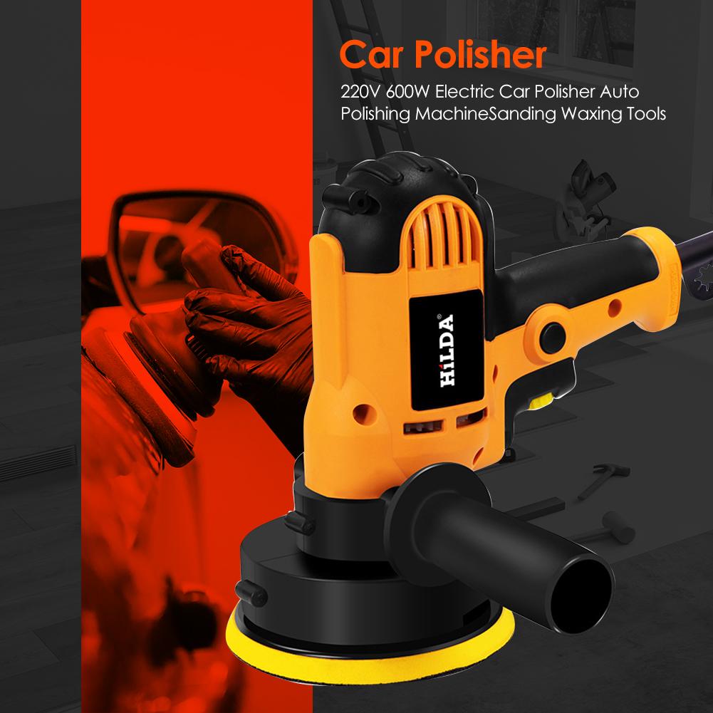 Electric Car Polisher Machine 220V 500-3500rpm 600W Auto Polishing Machine 6 Speed Sander Polish Waxing Tools Car Accessories