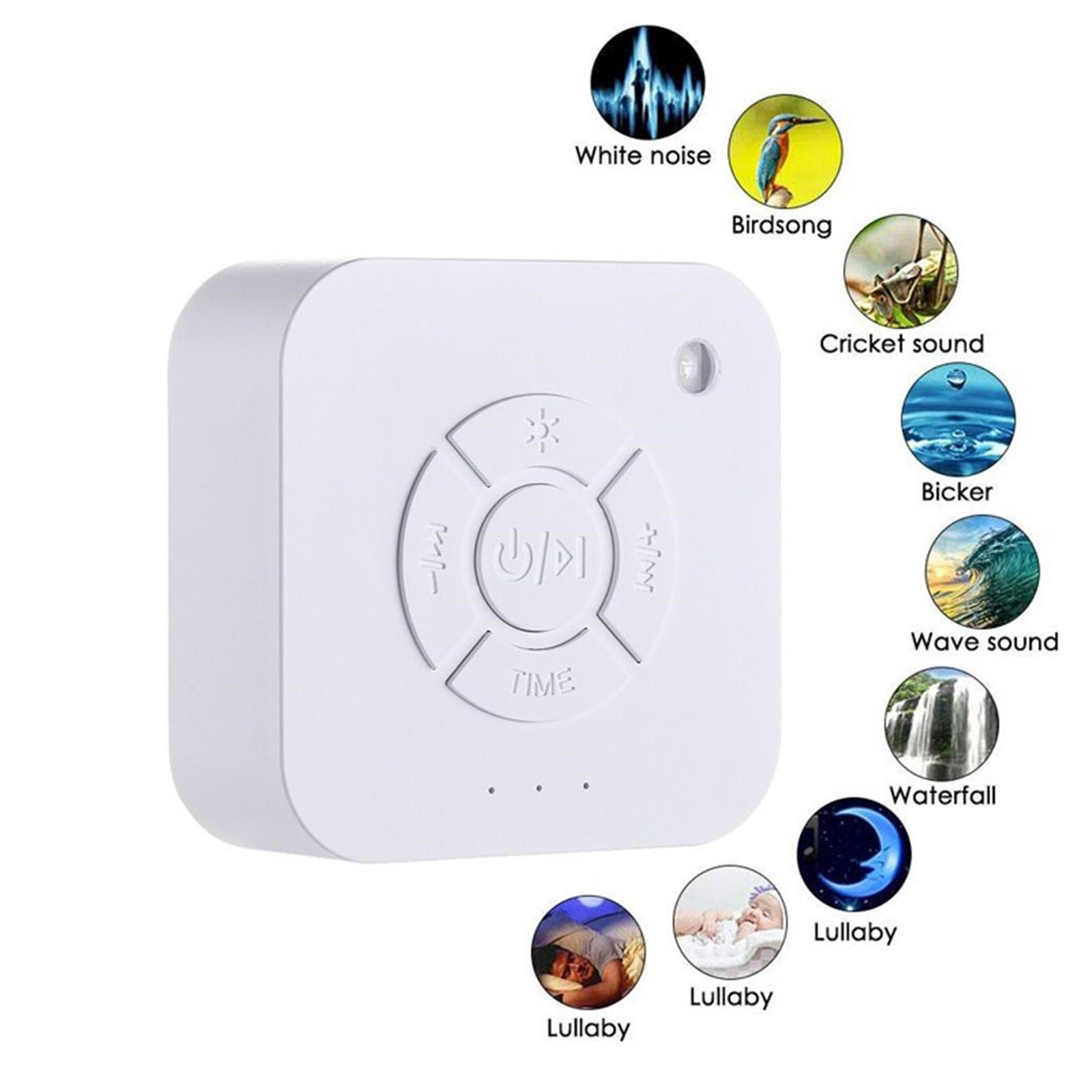Slaap Fopspeen Sound Machine Witte Ruis Machine Slaap Helpen Voor Baby Kids & Volwassenen Slapen Muziek Machine Sleep Aid apparaat