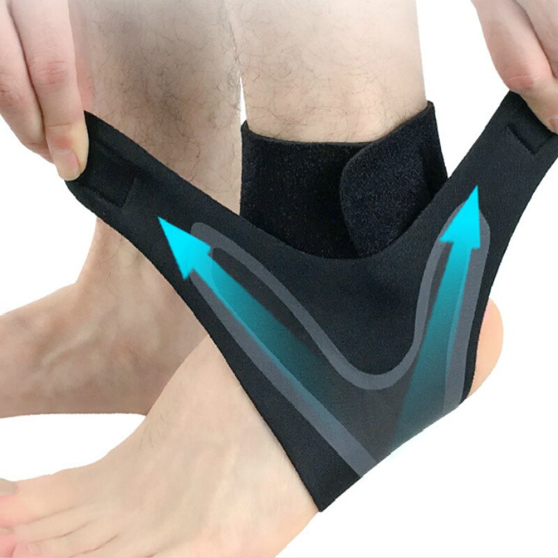 1Stck Atmungsaktiv Fitness Knöchel Unterstützung, Elastische Knöchel befestigen für Laufende Basketball, Schwarz Sport Schutz Fuß Bandage