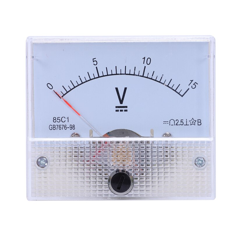 85C1 Fine Tuning Dial Analog Volt Panel Meter Gauge DC 0-15V: Default Title
