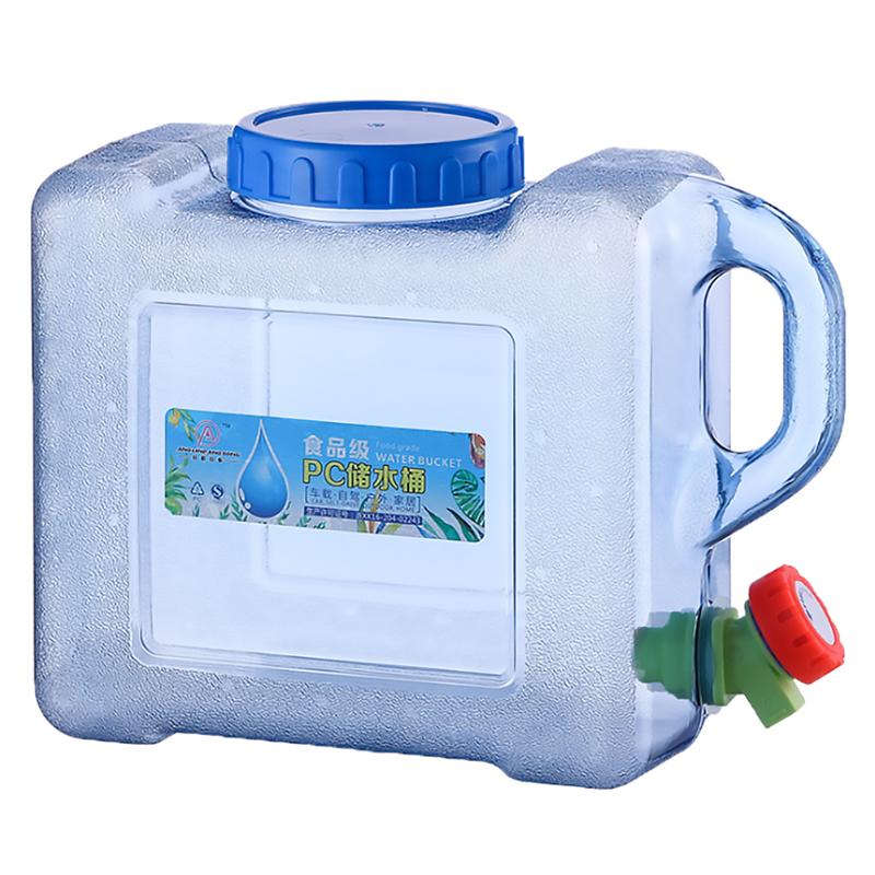 5L Kapazität Reines Wasser Eimer Container mit Wasserhahn Tragbare Fahren Wasser Panzer für draussen Picknick Camping Kochen