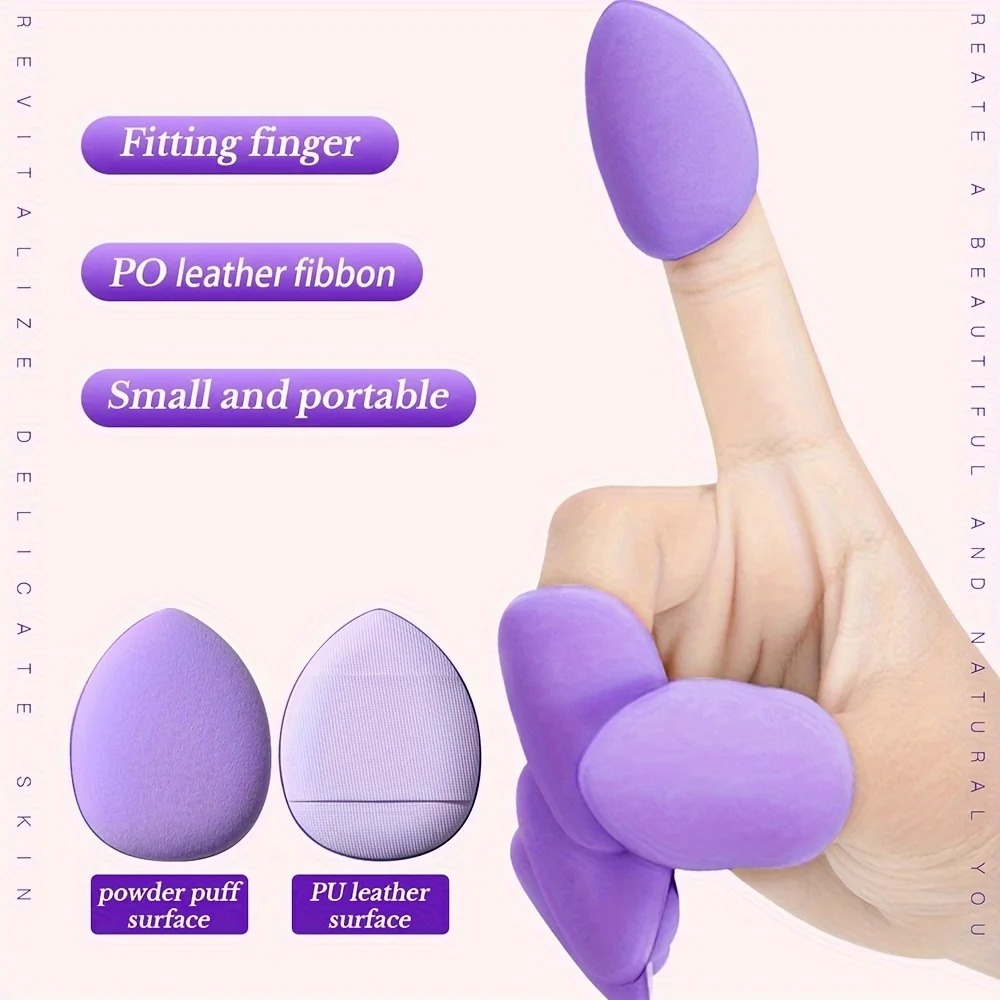 Ensemble combiné d'outils d'éponge de maquillage 12 pièces-œuf de beauté doux et bouffée de maquillage triangulaire et Mini coussin d'air, outil de maquillage pour novice