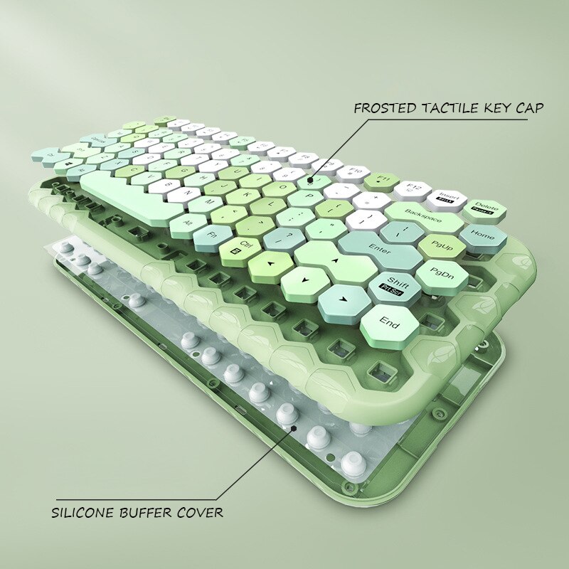 Wireless keyboard and mouse set Pink girl heart wireless keyboard and mouse set mini keyboard клавиатура teclado gamer teclado