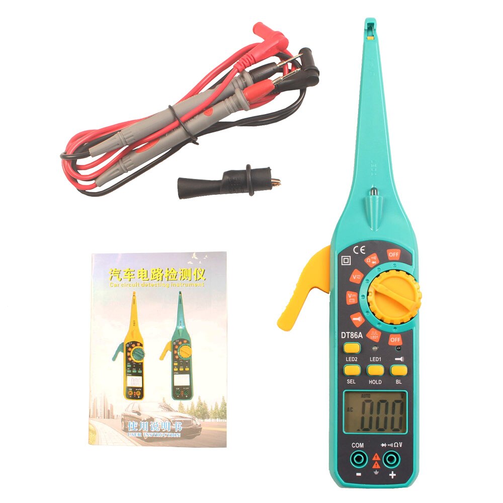 The Multi-function tester four in one product Multimeter Test Lamp Lighting Lamp and Probe MST-DT86A
