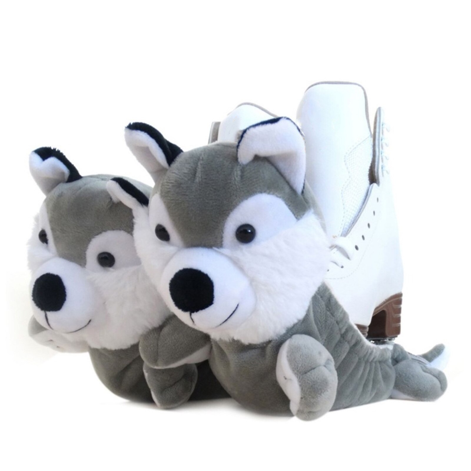 Skate Blade Covers - Animal Print - Protective Jacket for Ice Skates: Huskie