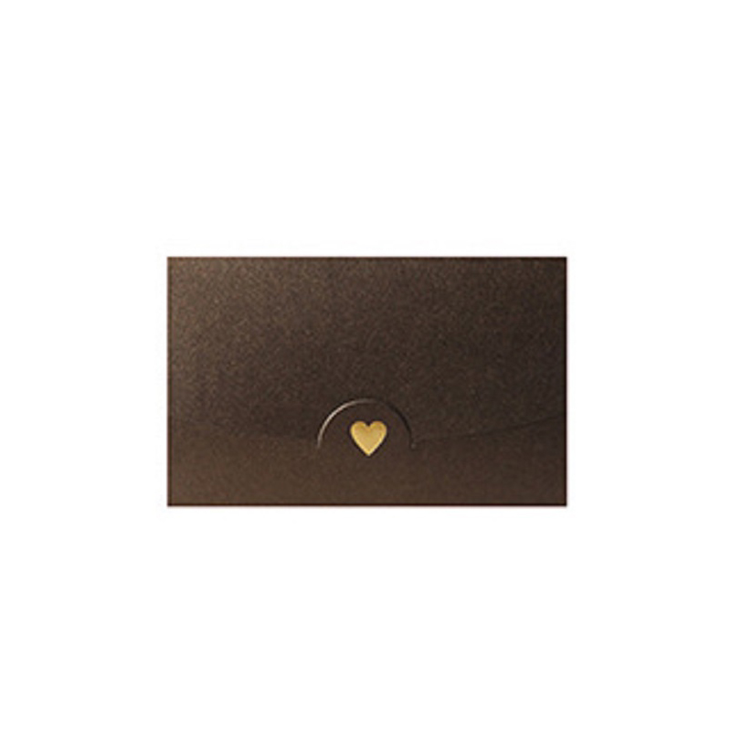 50PCS Heart envelopes Love Button Envelope Kraft Paper Card Handmade String Romantic Colorful Letter 10*7CM: coffee