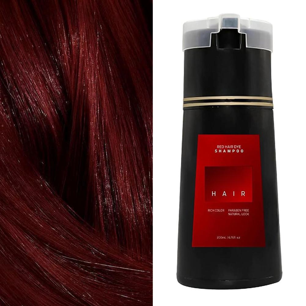 Haarkleurshampoo voor grijs haar 3-in-1 zwarte haarverfshampoo voor dames heren Natuurlijke kruidenveiligheid Voedende haarverzorgingscrème