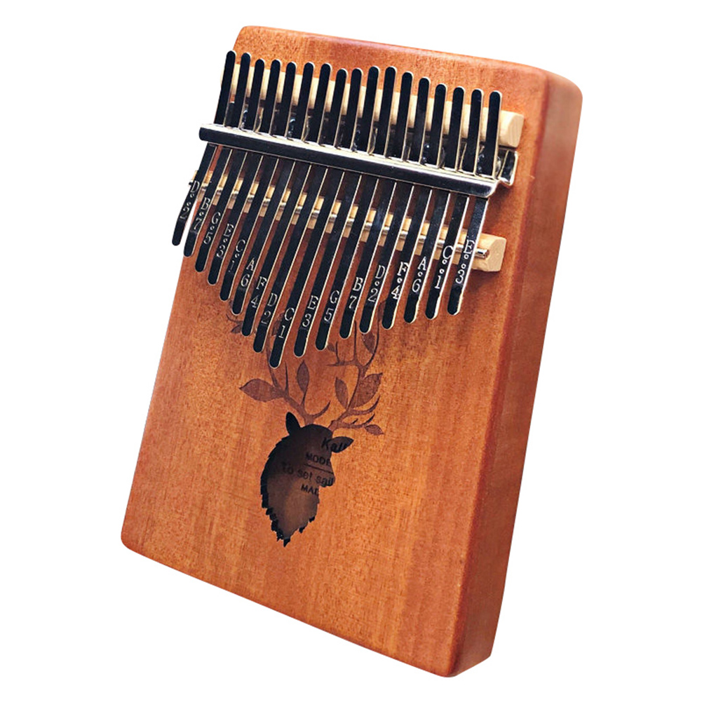 Kalimba 17 nøgle tommelfinger klaver bærbart træ musikinstrument til begyndere