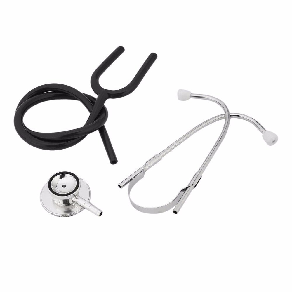 Dobbelt dobbelt hoved stetoskop enkelt rør læge sygeplejerske kardiologi stetoskop aluminiumslegering bryststykke sundhedspleje