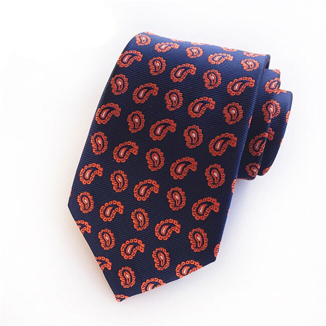 Ties for Men Wedding Business Formal Wear Neckties Polyester Jacquard Ties 8 CM Neckwear Men