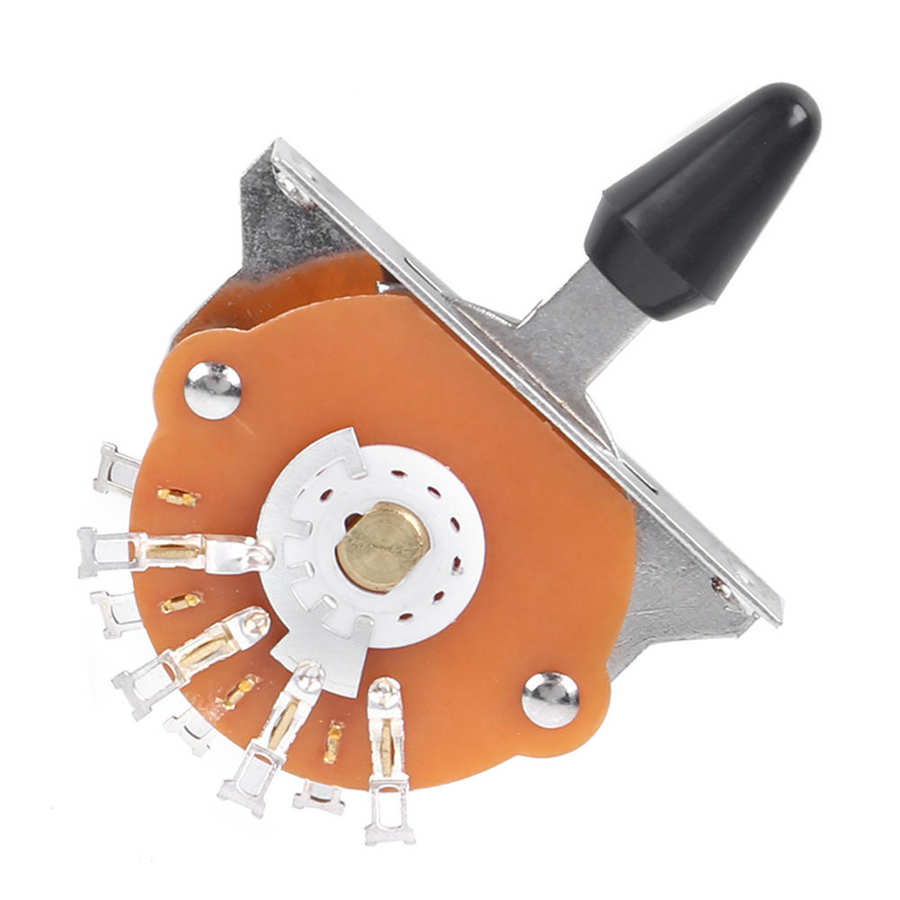 Heavy Duty 5 Way Guitar Pickup Lever Switch With 3 Plastic Tip