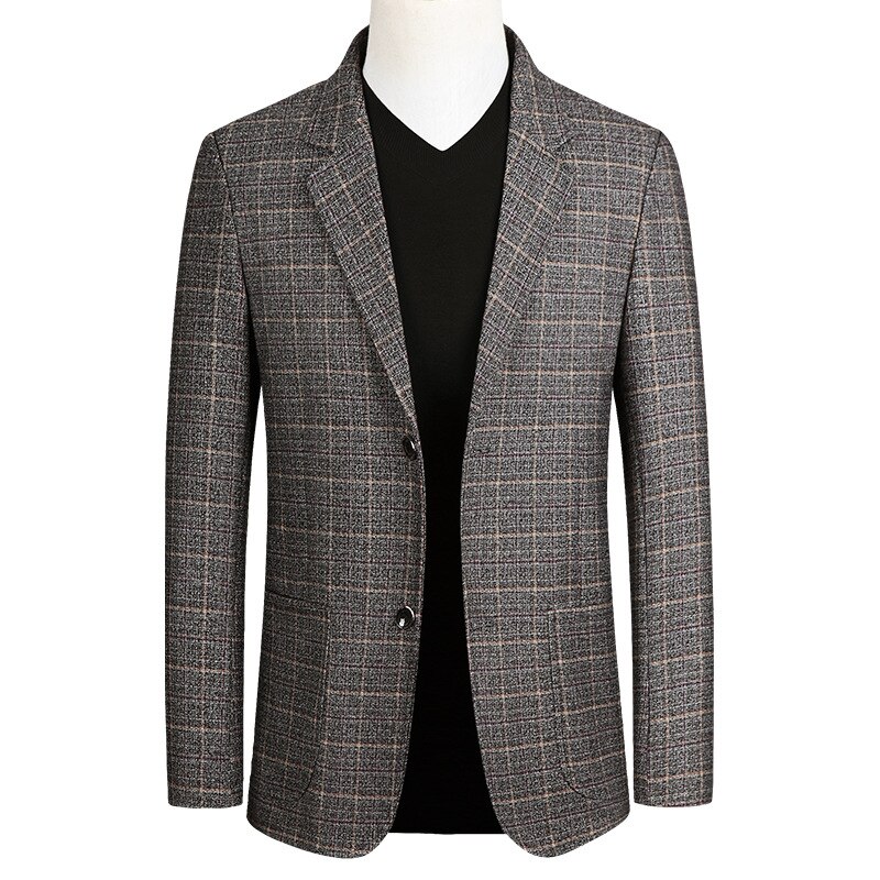 Fgkks märke män blazers vår höst herr slim fit trend vild kostymjacka ledig kavaj hane: Gul / Xxl