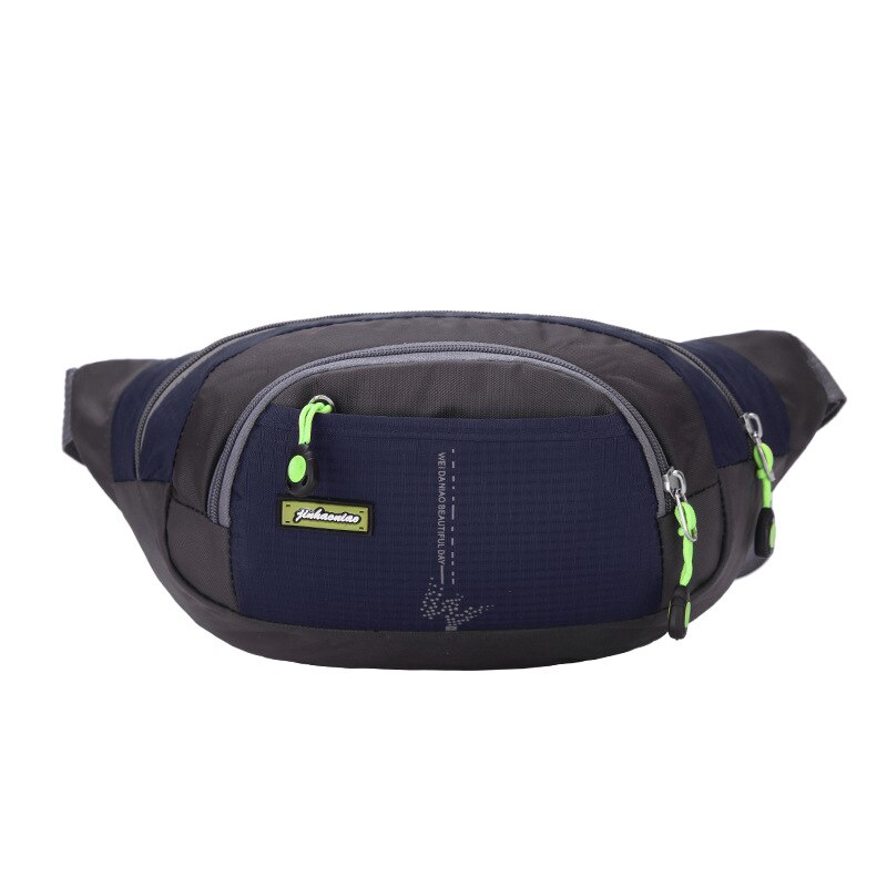 Vrouwen Fanny Pack Heuptas Mannen Oxford Bum Bag Hengreda Lichtgewicht Hip Sling Bag Met 3 Rits Zakken Voor reizen: Deep Blue