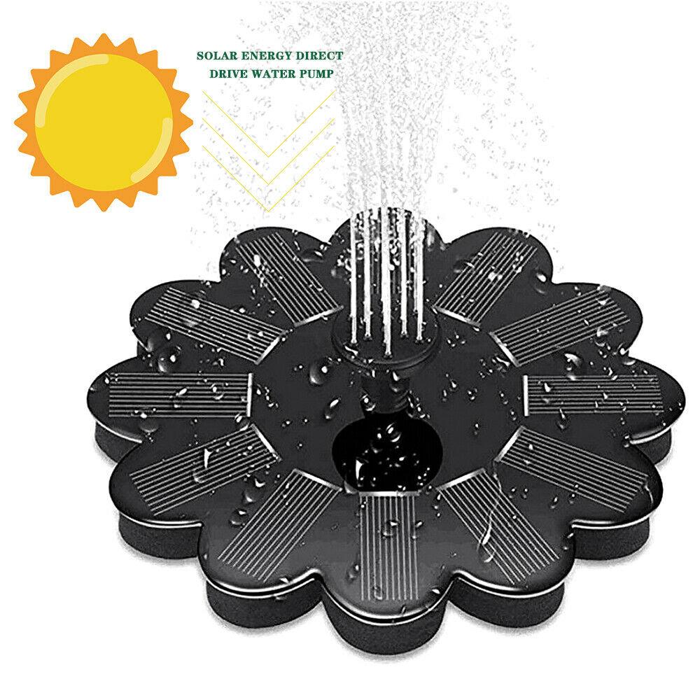 Mini Solar Powered Water Fountain Pump Waterfalls Bird Bath Outdoor Garden Pond Pool Aquarium Fountain Home Garden Decoration