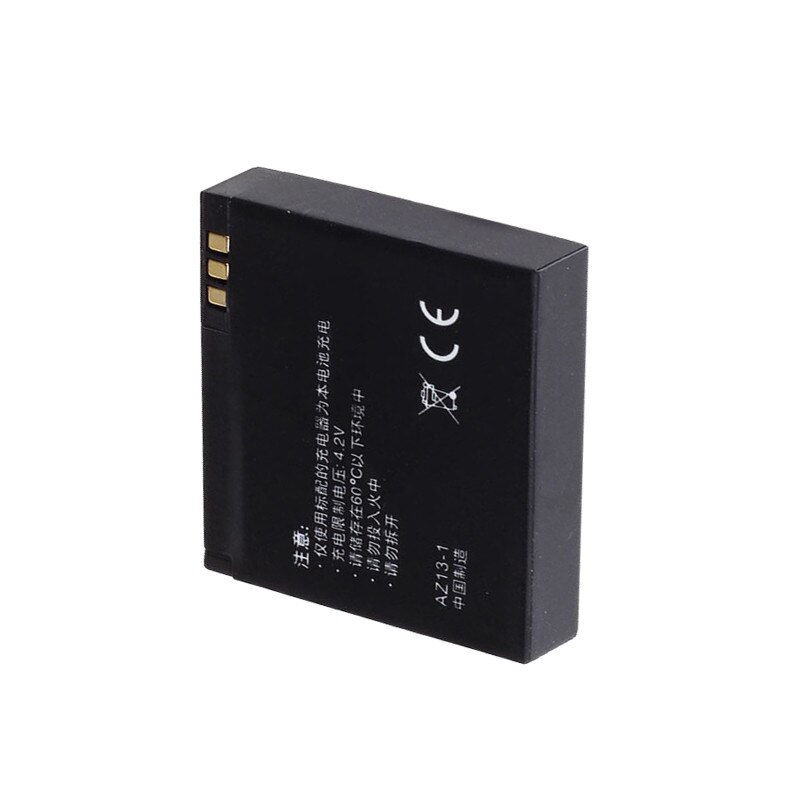 til xiaomi yi kamera 1010 mah  az13-1 batteri 5 stk + usb 2 sider lader til xiaoyi handling kamera xiaomi yi tilbehør