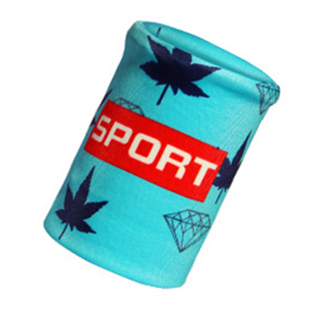 Colorful polyester Unisex Sport Sweatband Wristband Wrist Protector Running Badminton Basketball Brace Terry Cloth Sweat Band AA: Maple leaf