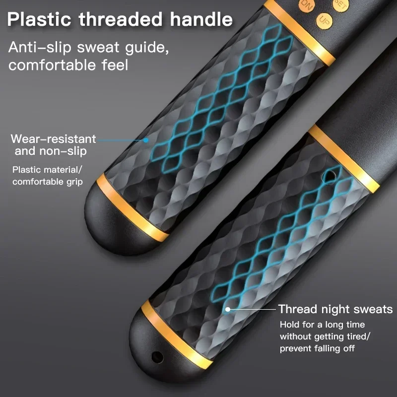 2 In 1 Multifun Skipping Rope With Digital Counter Speed Ball Bearings And Non-slip Handles Jumps And Calorie Count