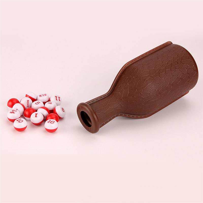 1 PC Shaker Flasche einstellen Schwimmbad Snooker Billard Würfel Flasche Würfel Schütteln Flasche mit Nummeriert übereinstimmen Bälle für Einkaufen Kneipe Verein Bar