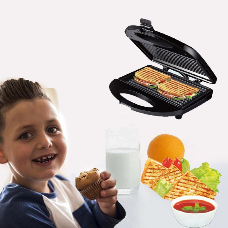 Electric Sandwich Maker Grill Panini Non Stick Pan... – Grandado