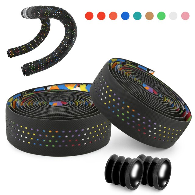 1 Paar Racefiets Handvat Bar Tape Fietsstuur Wrap Bandjes Anti-Slip Fietsen Stuur Mountainbike Stuurlint: Color