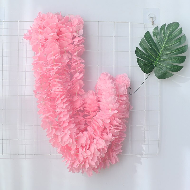 Artificial Flower Belt Wedding Flower String Hydrangea String Decoration Wisteria Rattan Orchid Flower String Flower Belt: 3