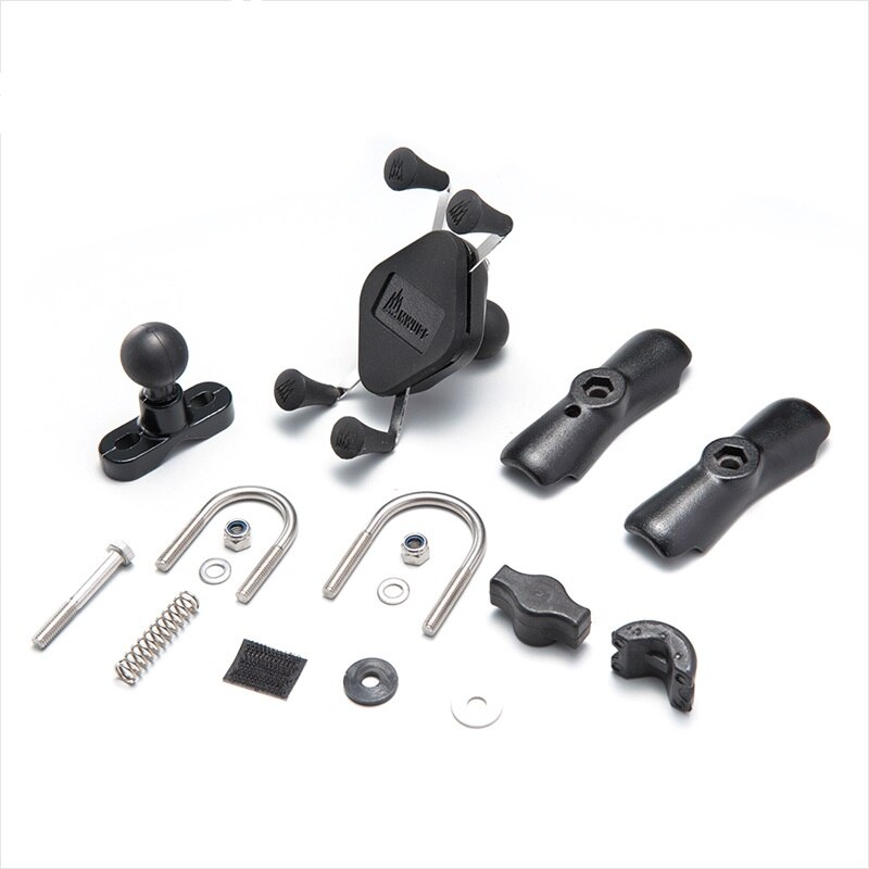 Unbranded OEM Motorcycle Handlebar Rail Mount X-Grip Holder for Cell Phone Holder iPhone 7, 7 6s smartphone for ram mounts: Handlebar Mount