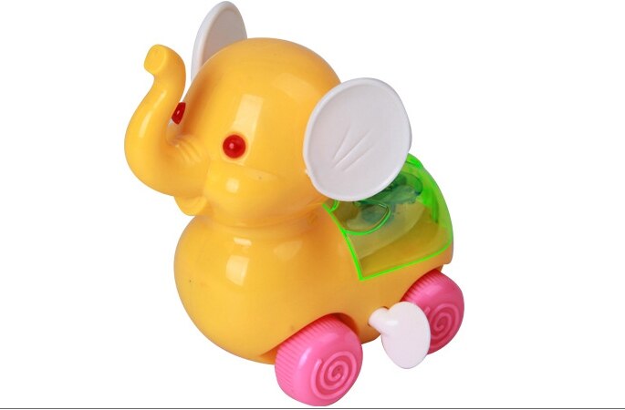 Smarta leksaker dra tillbaka våren elefant nostalgisk pedagogiska leksaker kedja bebis barn låter plast blinkande leksak pojkar favorit